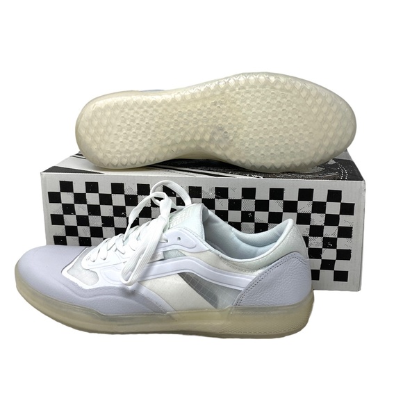 VANS Ave Leather Shoes Low Top Skate Mesh Sneakers Women's Size VN0A5JIBWWW - Picture 3 of 7